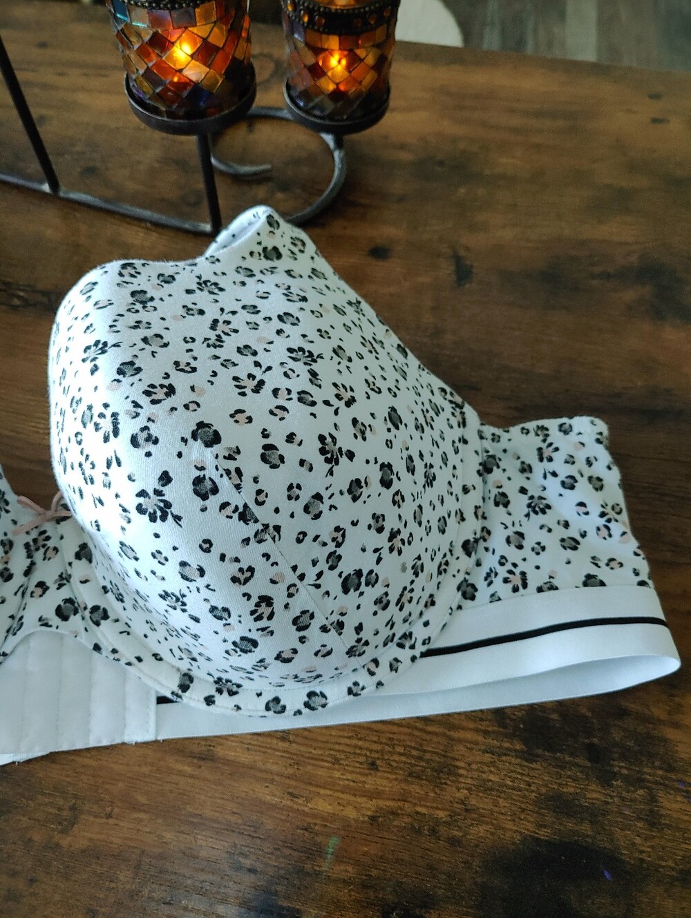 NWOT Cacique gorgeous 46C Black/tan Cheetah Print Padded Underwire bra - Picture 8 of 11